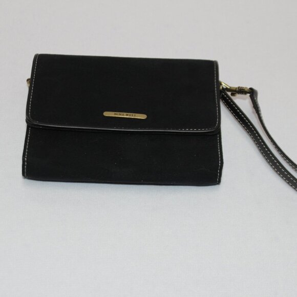 Nine West Black Suede Wristlet - Picture 6 of 15
